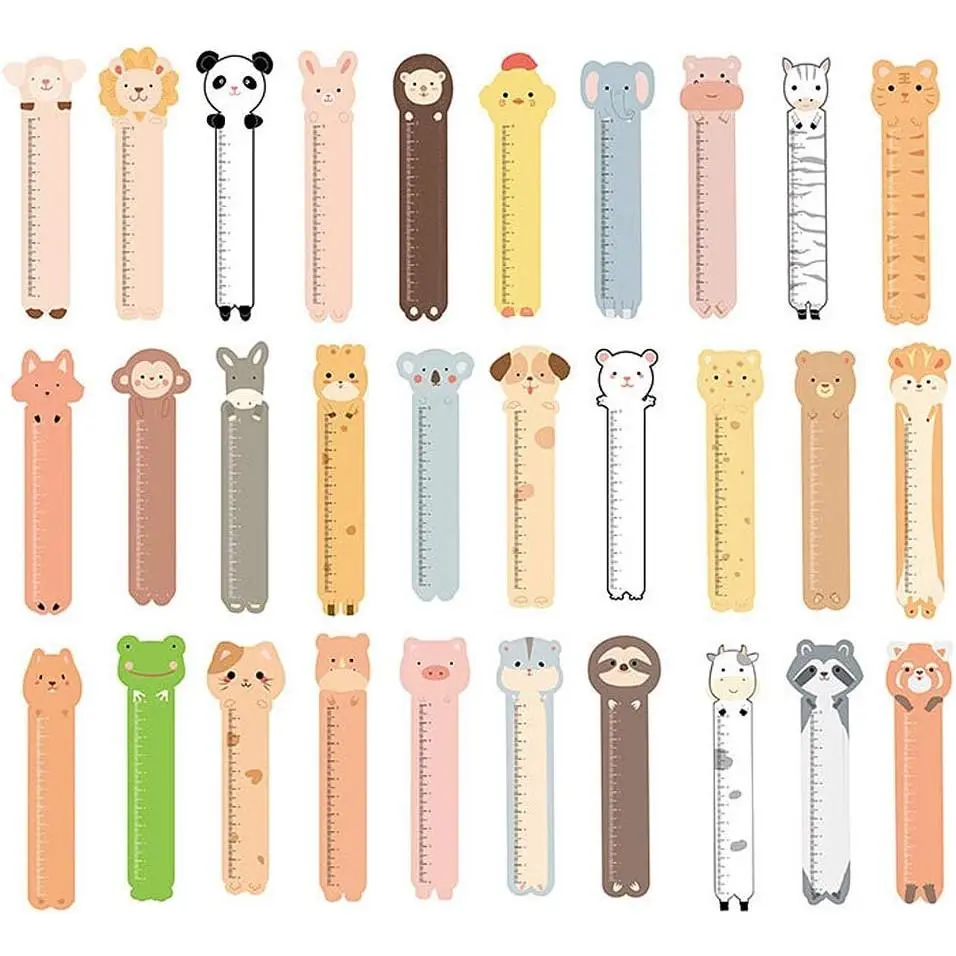 Varied Sturdy Animal Bookmarks, 30-Count Office Stationery, Cute Funny Page Markers for Teens, Lovely Gift for Friends