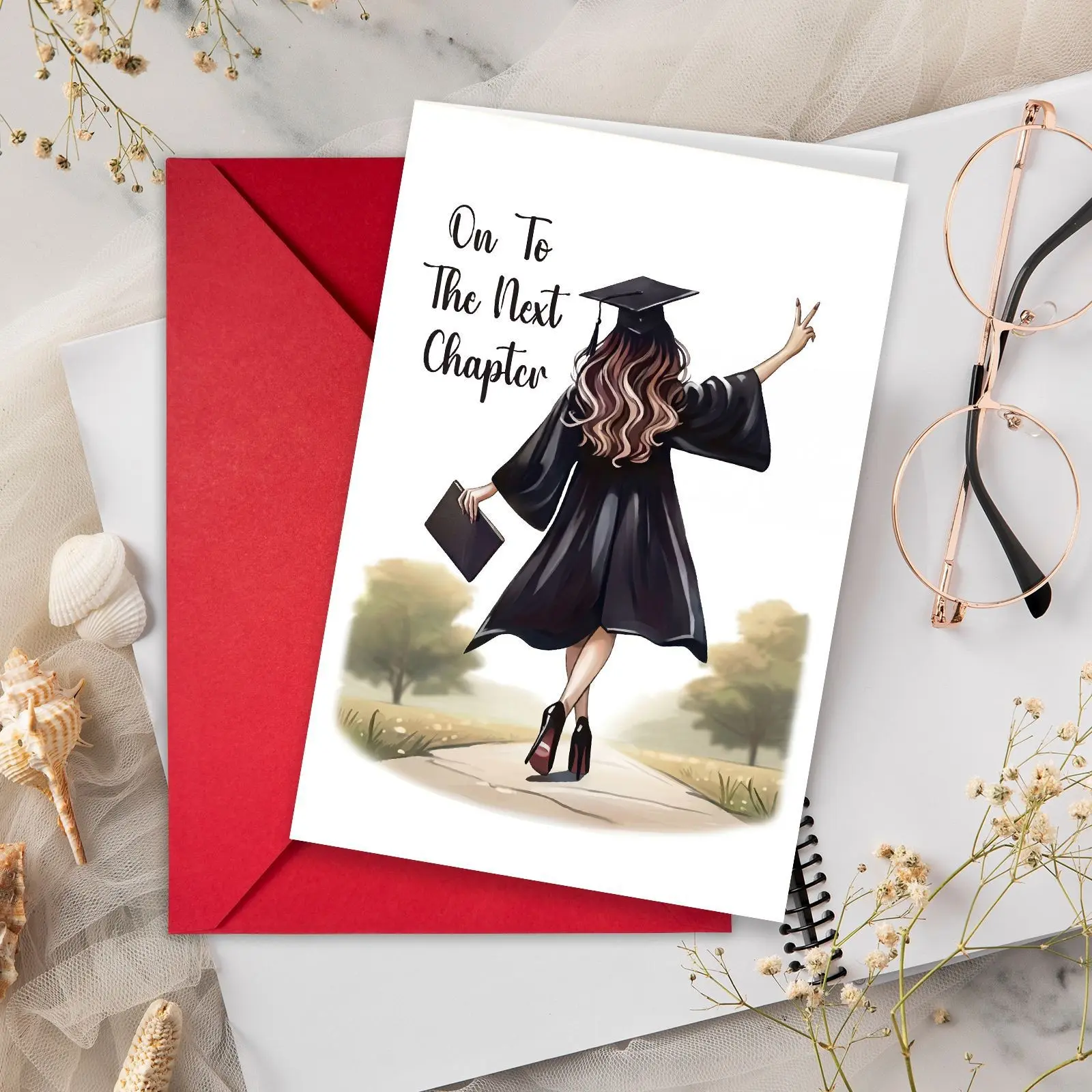 Graduation Cards for Her,High School & College 2026 Graduation Card Gifts for Daughter Nephew Niece,Congratulations Graduate Card for Girls Family Kids Friends, Inspirational Card, Inspirational Greeting Cards