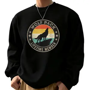 "Wolf Pack" Long Sleeve Sweatshirts – Unisex Design for Everyday Wear