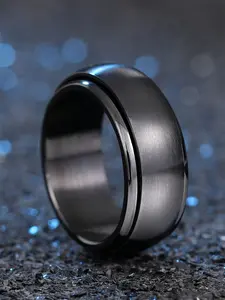 1 Pc Simple Men's Stainless Steel Ring For Men Party Accessories Jewelry Gift Wedding Rings