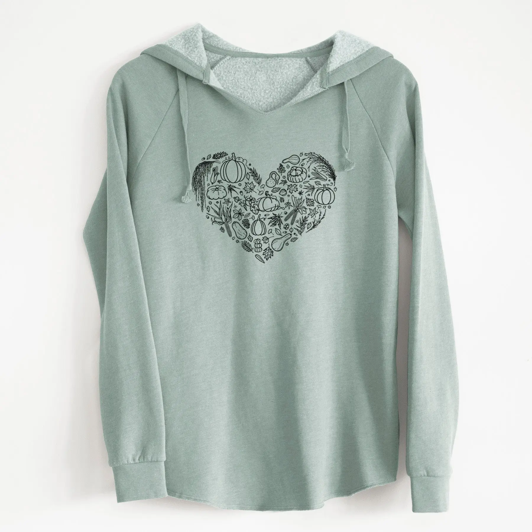 Heart Full of Fall - Cali Wave Hooded Sweatshirt
