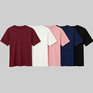 Women's 5-Piece Oversized Short-Sleeve Sports T-Shirt Set, Multi-Color Activewear, Comfortable Athletic Apparel for Gym & Home, T Shirts for Women, Oversized Tshirt