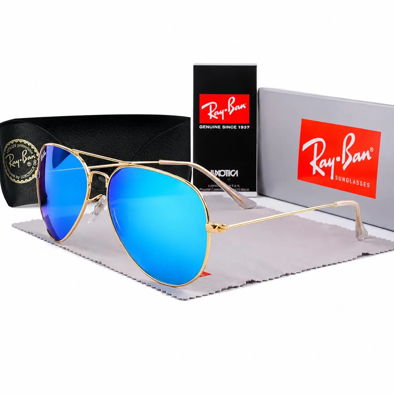 Ray-Ban Lightweight Aviator Polarized Sunglasses for Men Women UV Protection Outdoor Use Ray-Ban Lightweight Aviator Polarized Sunglasses for Men Women UV Protection Outdoor Use