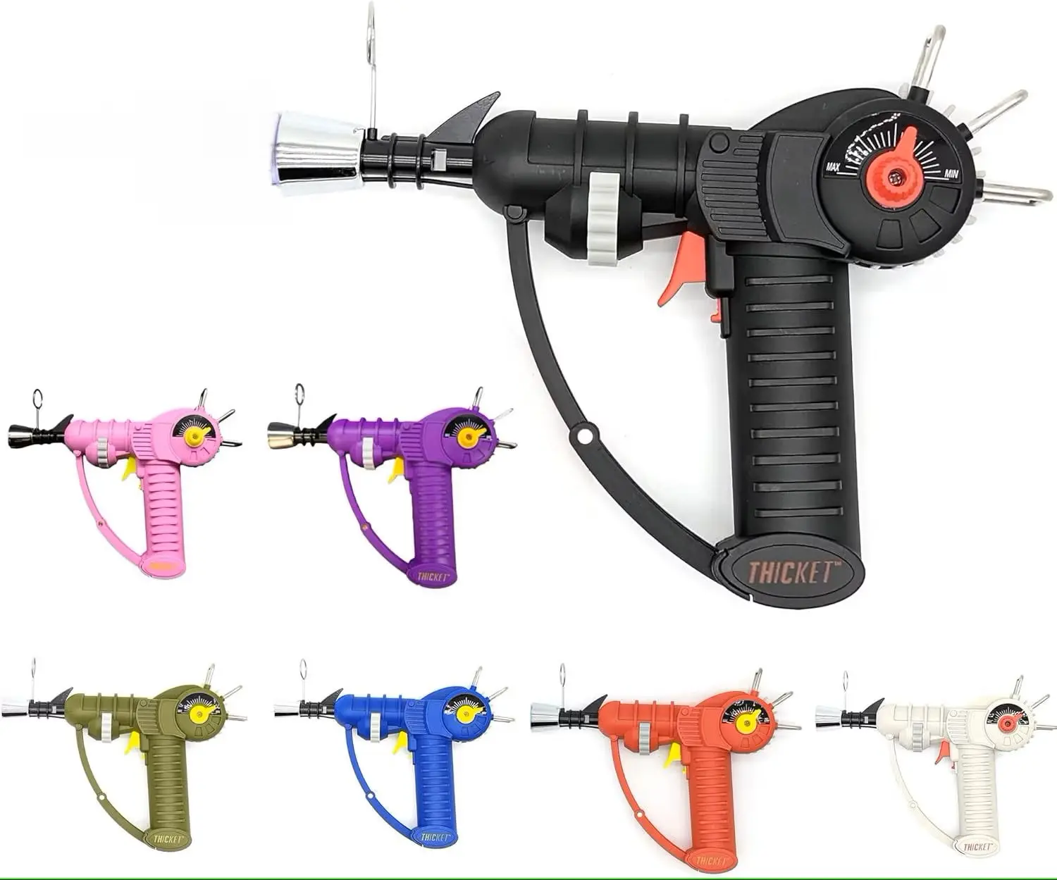 Raygun Refillable Butane Torch Lighter, Home Kitchen and Cooking Torch with Safety Lock and Kickstand