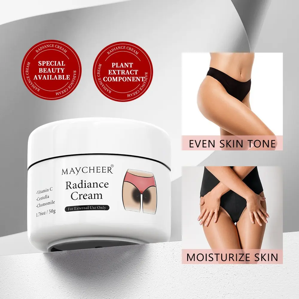 Maycheer Brightening Cream Treatment with Vitamin C, Centella, Chamomile, Improves Dark Spots, Even Skin Tone, Moisturizing and Nourishing