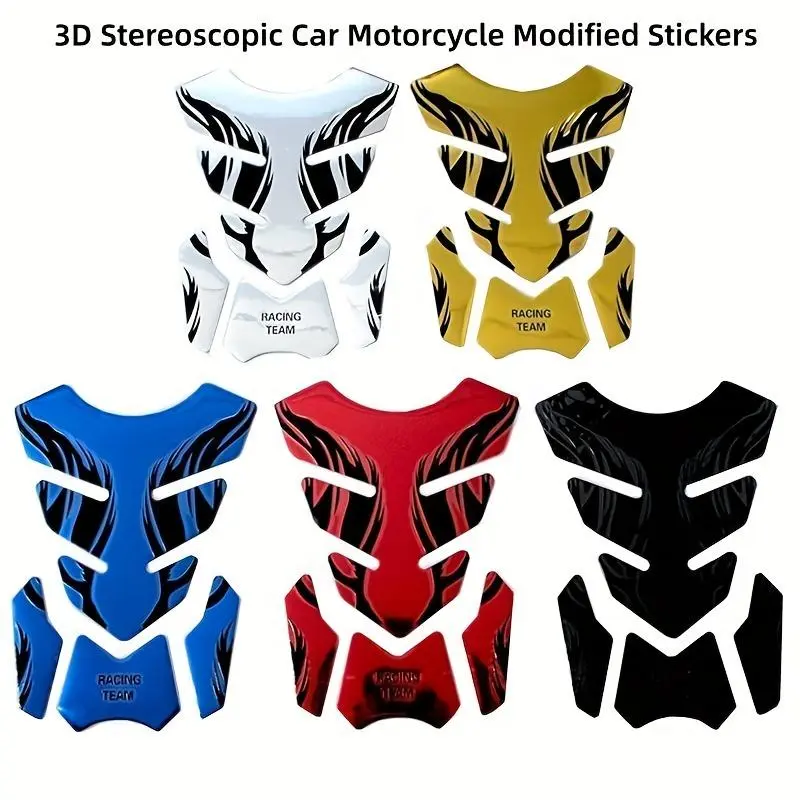 1pcs Motorcycle Fish Bone Design Sticker Decals - Waterproof Film, Anti-Scratch Motorcycle Decals for Fuel Tank & Refueling Cover Modification, Magnets & Stickers Category Protective Accessory, Motorcycle Decals, Magnets & Stickers
