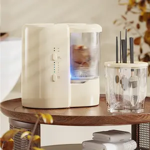 Compact Mini Washer - Fully Automatic Washing and Dryingfor Underwear and Makeup Brushes. Mesh Laundry Hamperwith Handle