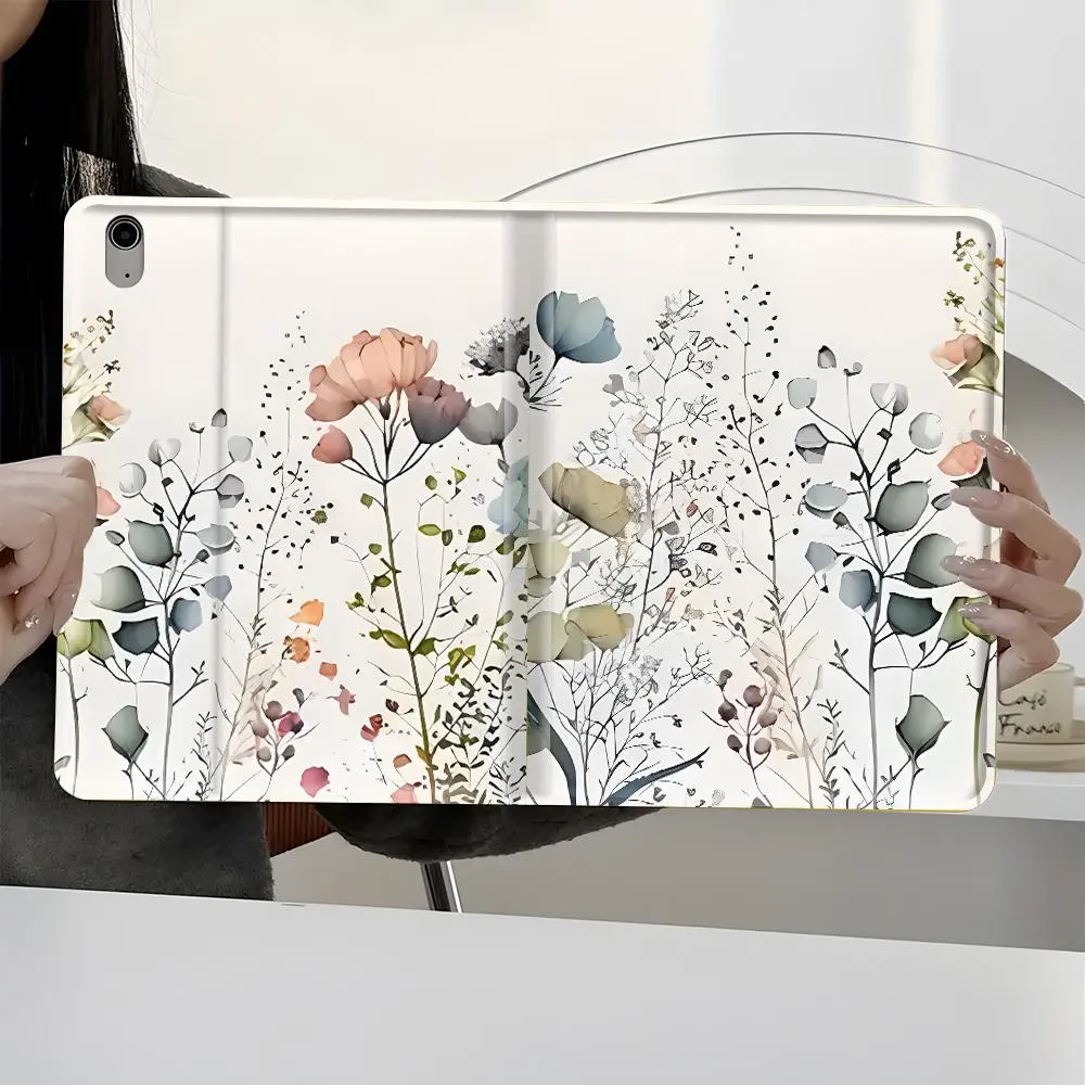 Floral Pattern Tablet Case, Full Body Shockproof Tablet Protective Cover, Tablet Protector for iPad Pro 2022 2021 2020 2019, iPad Air 3 2 1, iPad Mini 5 4 3 2 1