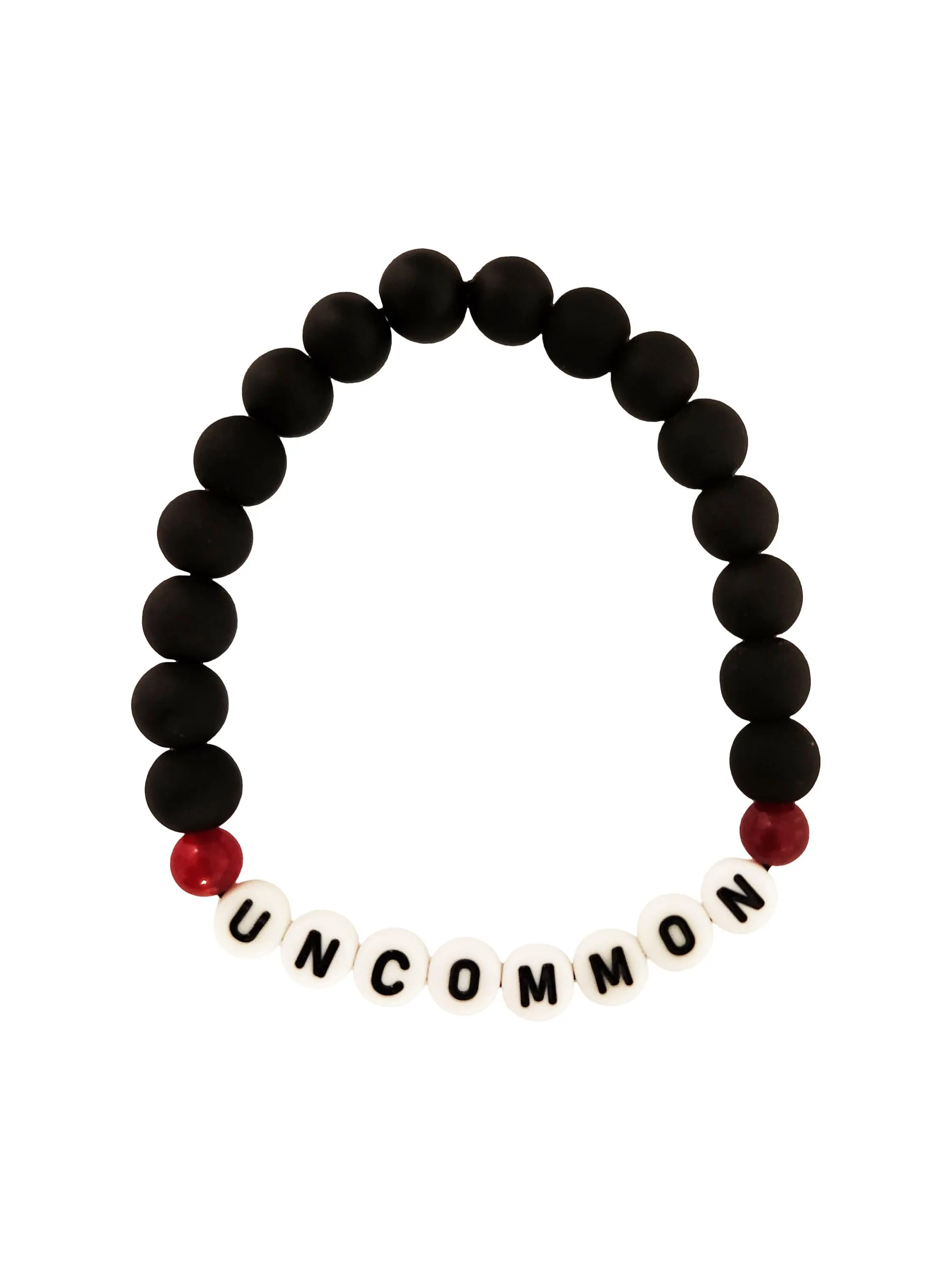 SC WBB Uncommon Beaded Bracelet with Basketball Charm - South Carolina Gamecock - 8mm Matte Beads - Stretchy Bracelet