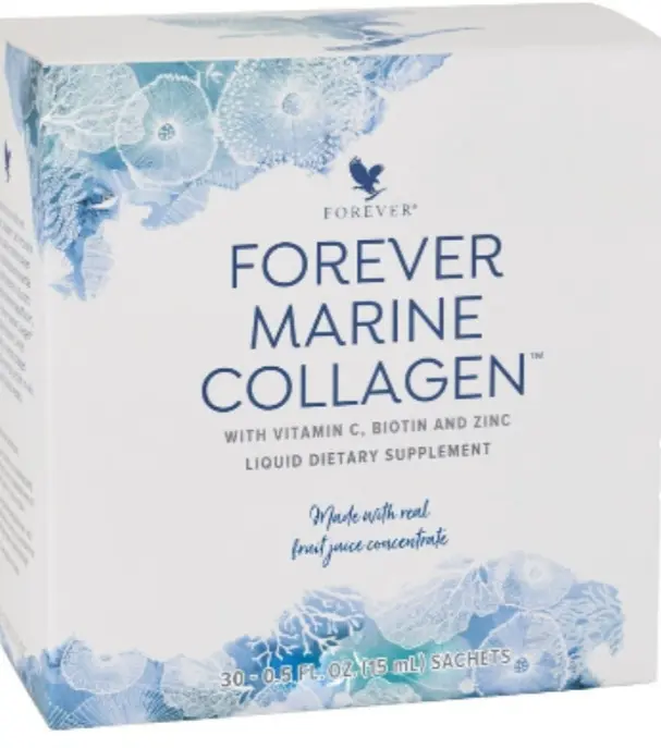 Forever Marine Collagen Liquid Dietary Supplement with Vitamin C, Biotin, Hyaluronic Acid, Zinc & Fruit Juice Concentrate -30 Sachets (Multi pack) for Skin Care, Anti-Aging Supplements, Hair & Nail Care, Gluten-Free