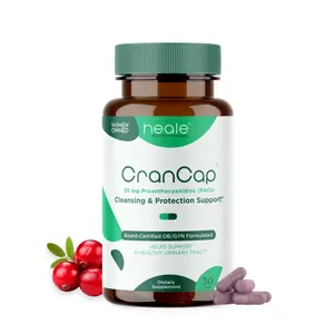 Heale CranCap UTI Defense - 36mg Proanthocyanidins Capsules for Urinary Tract Health - 30 Count - Made in USA - No Added Sugars or Fillers