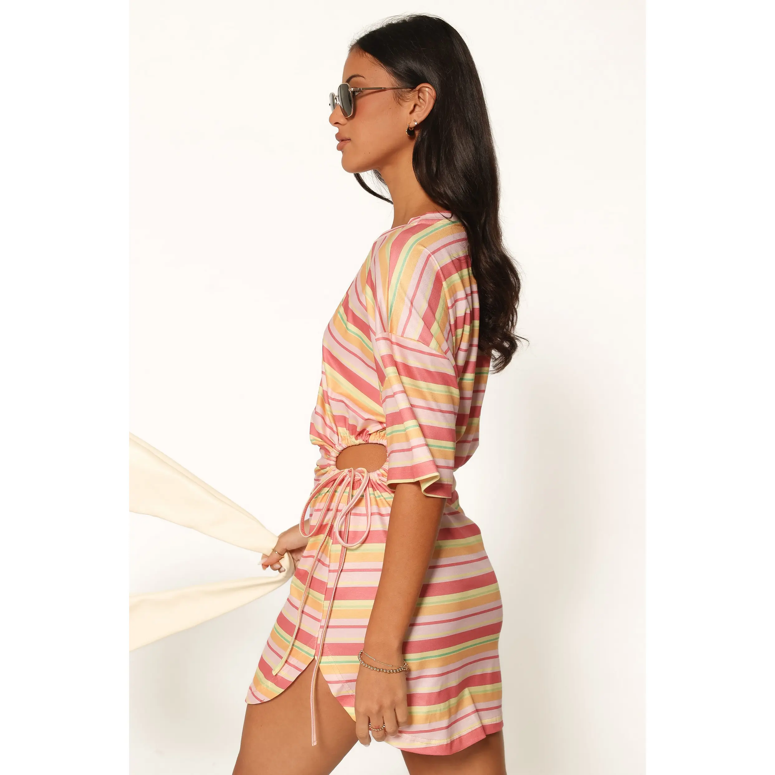 Gerrica Mini Dress - Orange Stripe