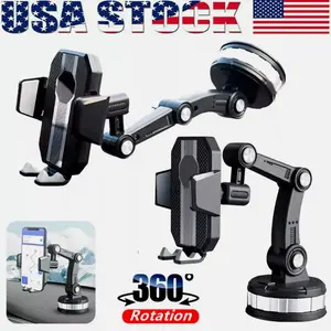 SJPACK 360° Universal Car Truck Mount Cell Phone Holder Stand for Dashboard Windshield