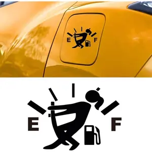 Funny Empty Fuel Gauge Car Sticker – Waterproof Reflective High Gas Consumption Decal, Durable Novelty Fuel Meter Sticker for Cars, Trucks, SUVs and Motorcycles