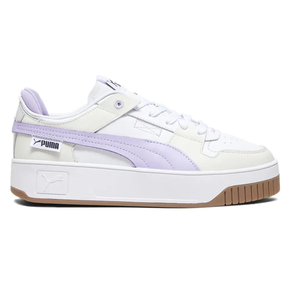 PUMA Womens Carina Street Vtg Platform Sneakers Shoes Casual - White