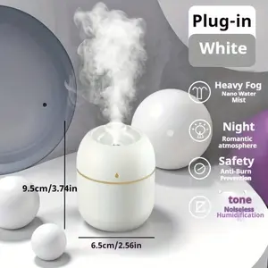Portable Cool Mist Humidifier with 7 Color Lights - Quiet Ultrasonic Mini Humidifier, Auto Shut-Off High Mist Output, Compact for Bedroom Travel Office Home, Night Light
