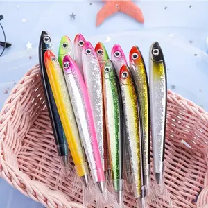 3/5/10pcs Whimsical Fish-Shaped Ballpoint Pens, Aesthetic Pens, Novelty Pens, Ocean-Themed Writing Pens, Ballpoint Pen Set, School Supplies Gift for Angling Enthusiasts Christmas, Birthday Gifts Back-to-School Season Office & Study Supplies