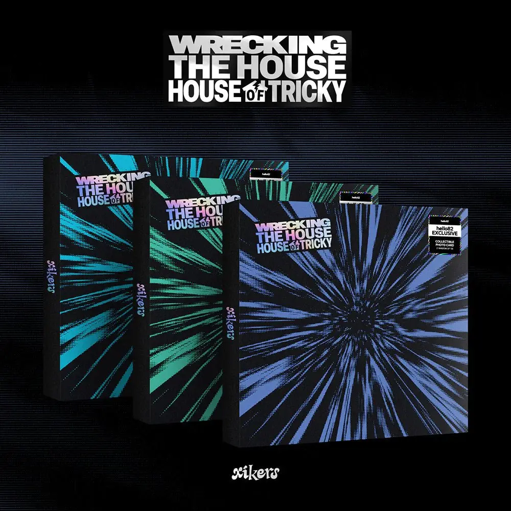 xikers — HOUSE OF TRICKY : WRECKING THE HOUSE [POP-UP Exclusive] | TRICKY / HIKER / X Versions, CD + 96p Photobook, 2 Random PCs (2/20), Magnet, Poster, Sticker + POP-UP & International Exclusive PCs | Fast U.S. Shipping