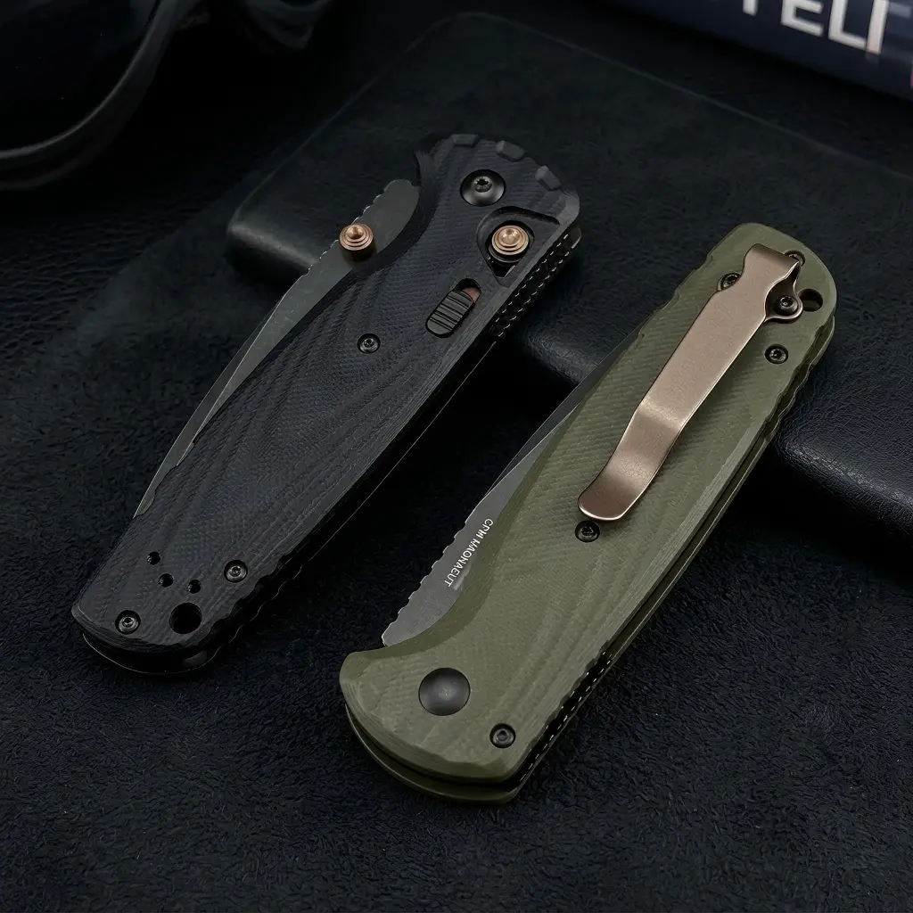 Compact G10 Handle Pocket Multitool - D2 Steel Folding EDC Tool, Hiking Gear for Outdoor Camping, Premium American-Style Male Gift (Husband/Dad Anniversary Option)