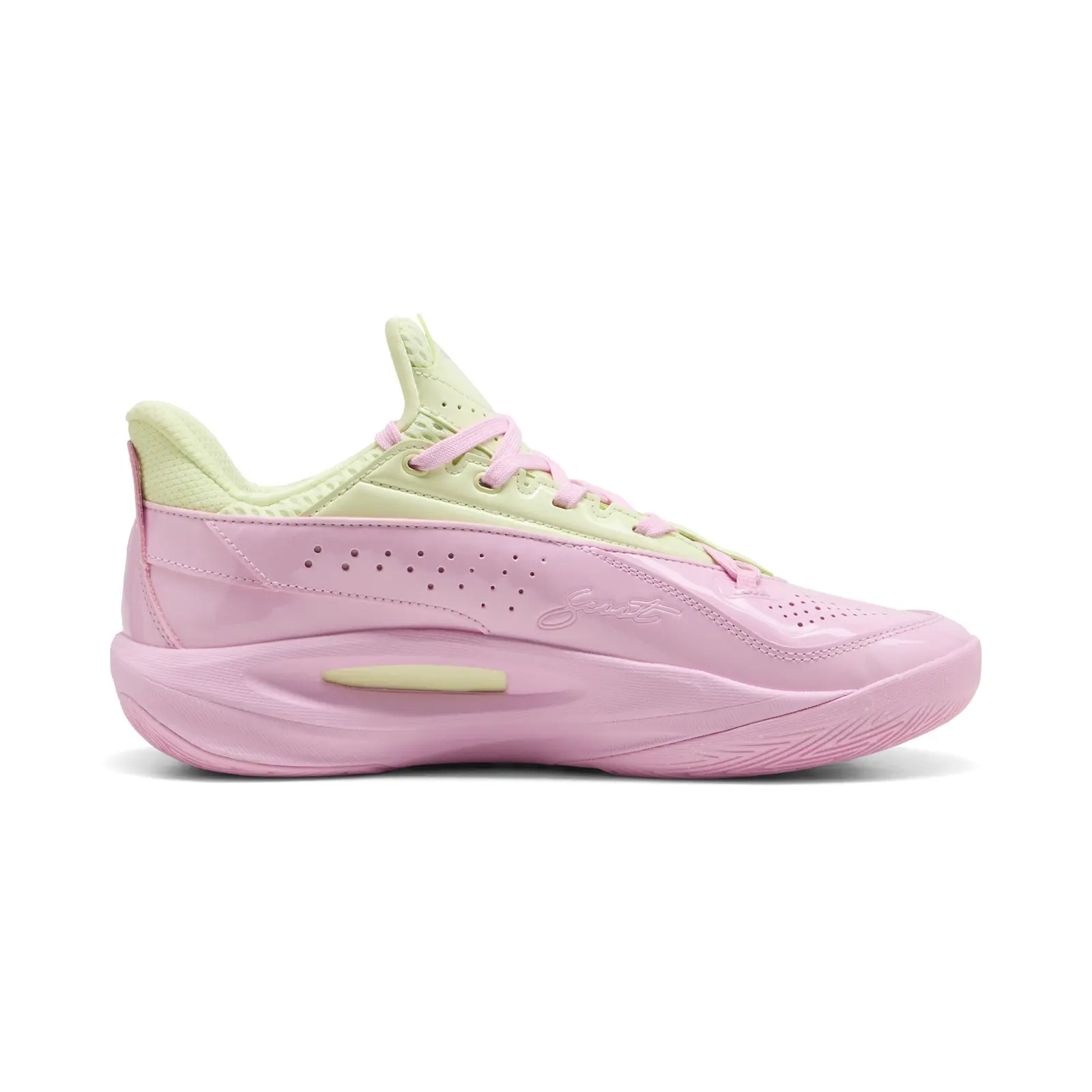 Puma Scoot Zeros III 31315201 Mens Pink Mesh Athletic Basketball Shoes
