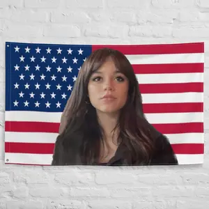 Jenna Ortega Flag/ Tapestry Decor Fan Art Print