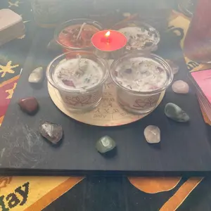 1 Intention candle manifestation, love, relationship, wealth, money, prosperity sale, FYP for you page TikTok shop Aroma