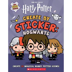 Harry Potter: Create by Sticker: Hogwarts Paperback – Sticker Book, April 21, 2020
