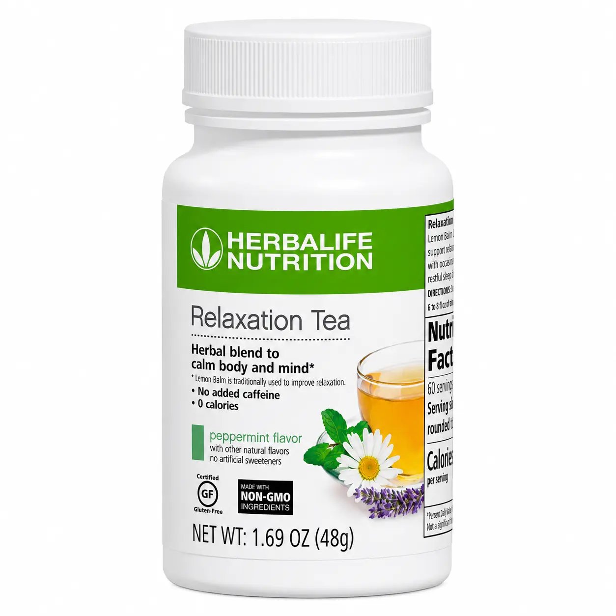 Herbalife Relaxation Tea Peppermint – Herbal Instant Tea Blend with Lemon Balm, Chamomile, Lavender & Passionflower