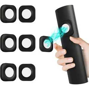 Magnetic Remote Control Holder Wall Mount Self-Adhesive, 6 Pack Upgraded Silicone Remote Organizer Storage Wall Holder for Home Office TV, Fan and Air Conditioner Remote Control 6 Black