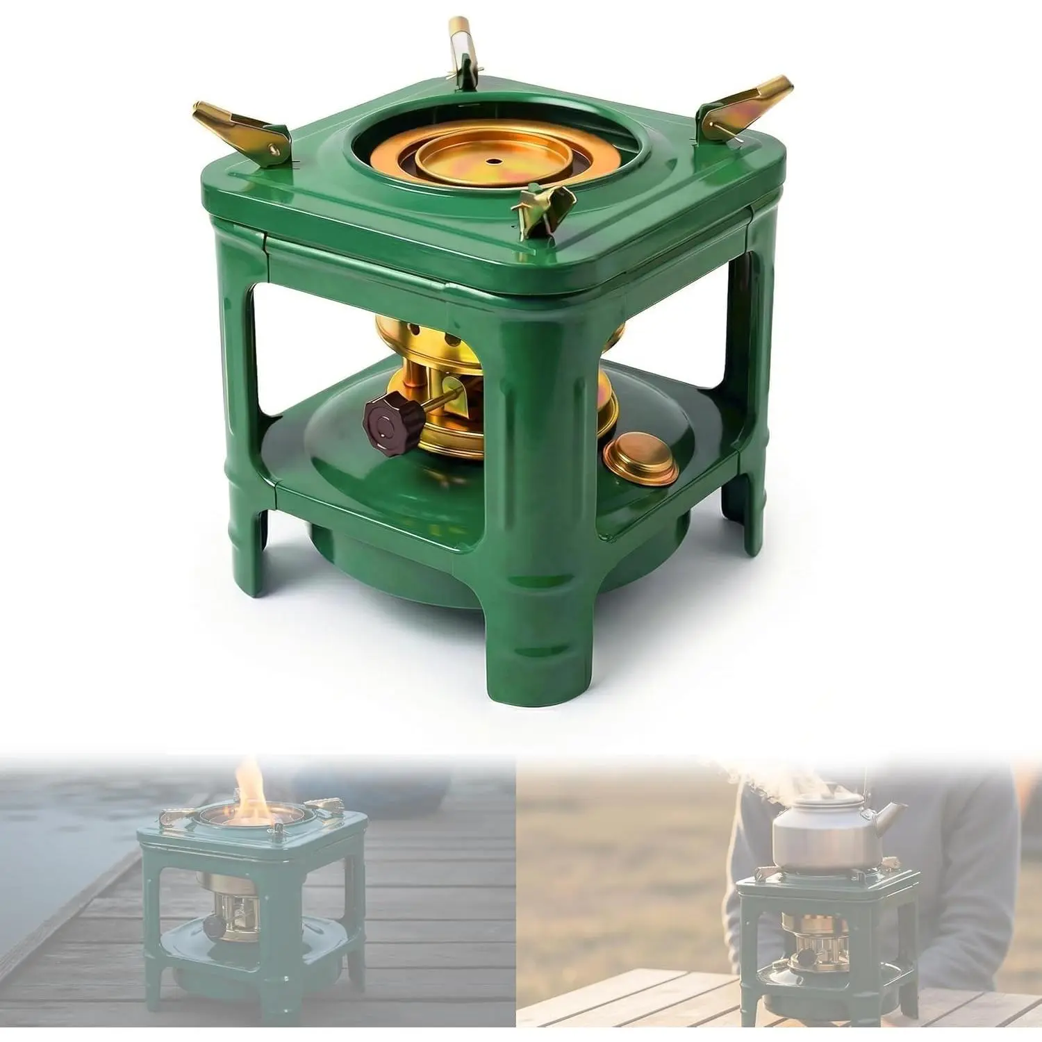 Portable Kerosene Camping Stove - Single Burner Outdoor Cooking Station, Durable Iron Structure, Sturdy Base, Lightweight Cookware, Kerosene Stable, Ready Out of Box for Hiking, Light Outdoor Activities, Camping Supplies, Backpacking