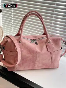 This vintage-style leather handbag is a large-capacity crossbody, shoulder bag, Pu Tote Satchel suitable for commuting, shopping, short trips, work, and everyday accessories. Available in multiple colors, it's versatile and easy to match.