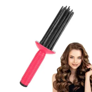 Women's Air Volume Styling Comb & Curling Brush, Hair Bun Maker & Blow Dry Curling Tool, Fluffy Hair & Curling Hair Styler, Perfect Curls