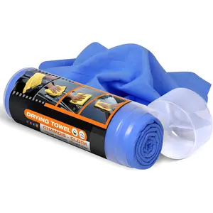 Absorbent  Drying Chamois Cloth Shammy Towel, 26''x17'' Large,  for , Bathroom, Dust Remove, No Spots/Streak/Scratch, Blue