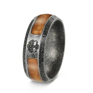 Men's Vintage Viking Ring, Norse Runes Tree of Life Band, Retro Nordic Amulet Jewelry for Daily & Party Wear