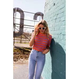 Orange and Purple Inya Crochet Top