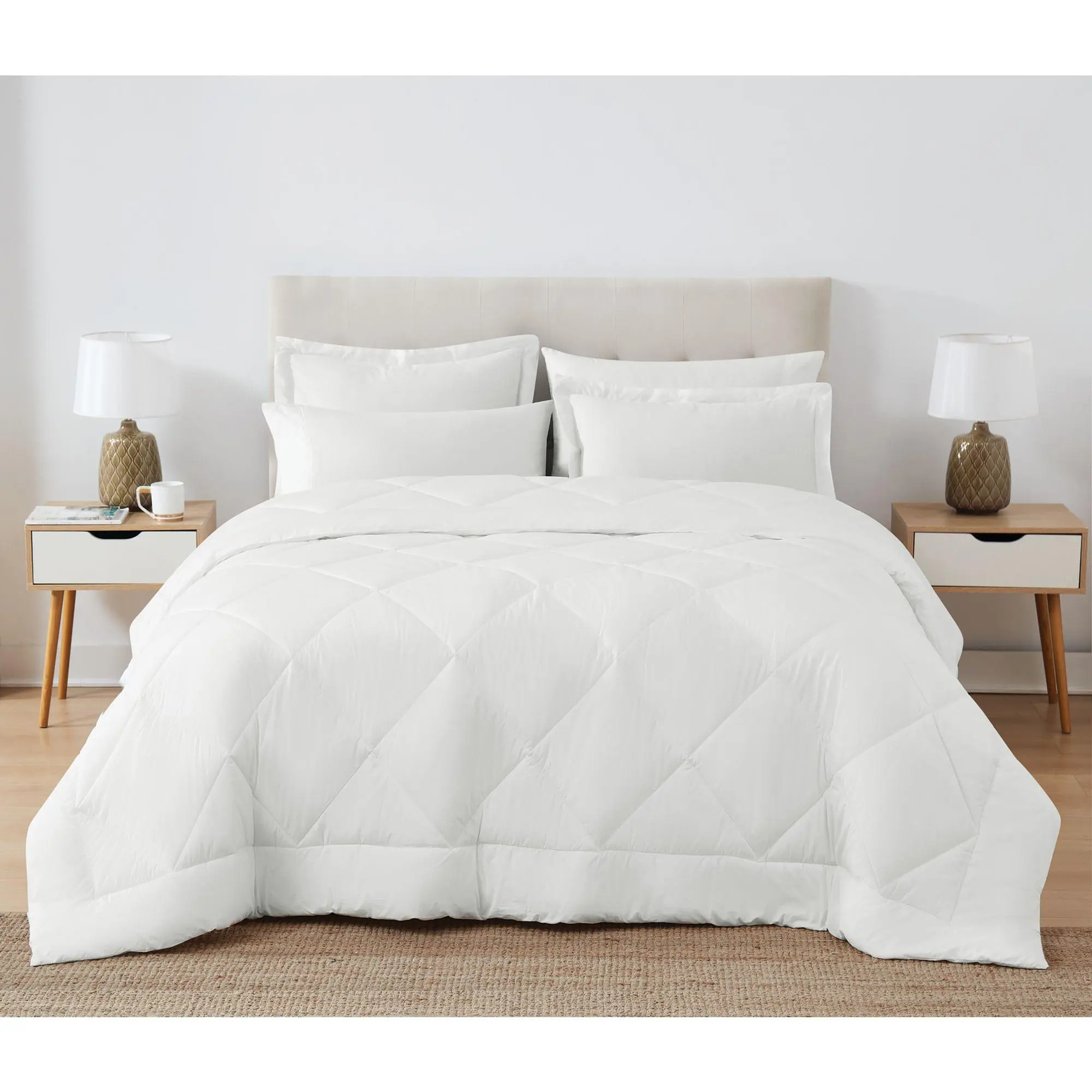 Cannon Solid Oversized Percale King 3 Piece Comforter Set Cannon Solid Oversized Percale King 3 Piece Comforter Set
