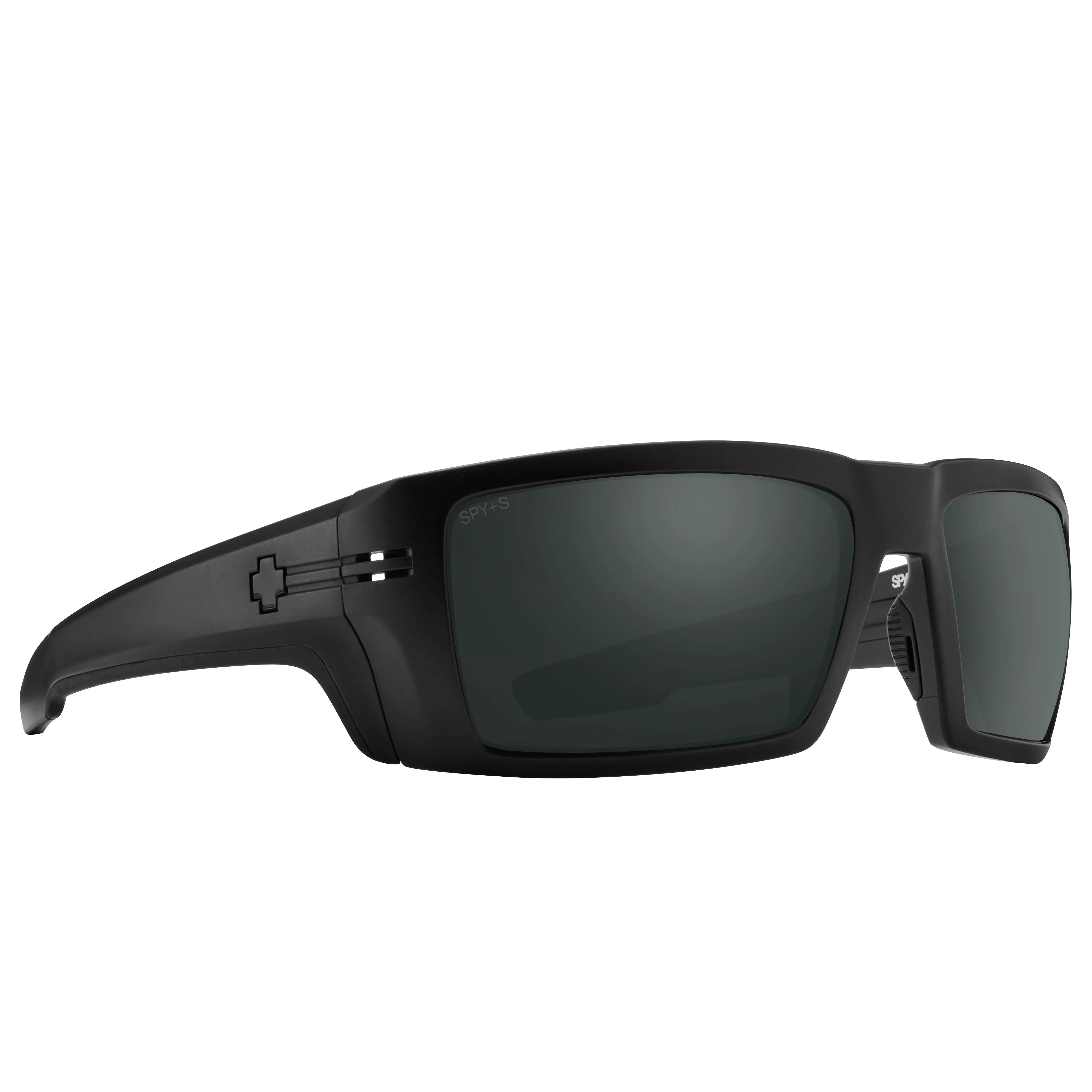 Rebar ANSI Matte Black Sunglasses by Spy Optic - Happy Boost Polar Black Mirror