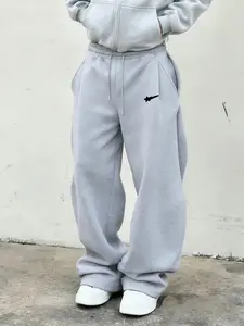Casual Sweatpants, Comfortable Elastic Fabric, Basic Pleated Design, Street Style, Streetwear, Unisex, All Seasons, Five Sizes Available, Trouser