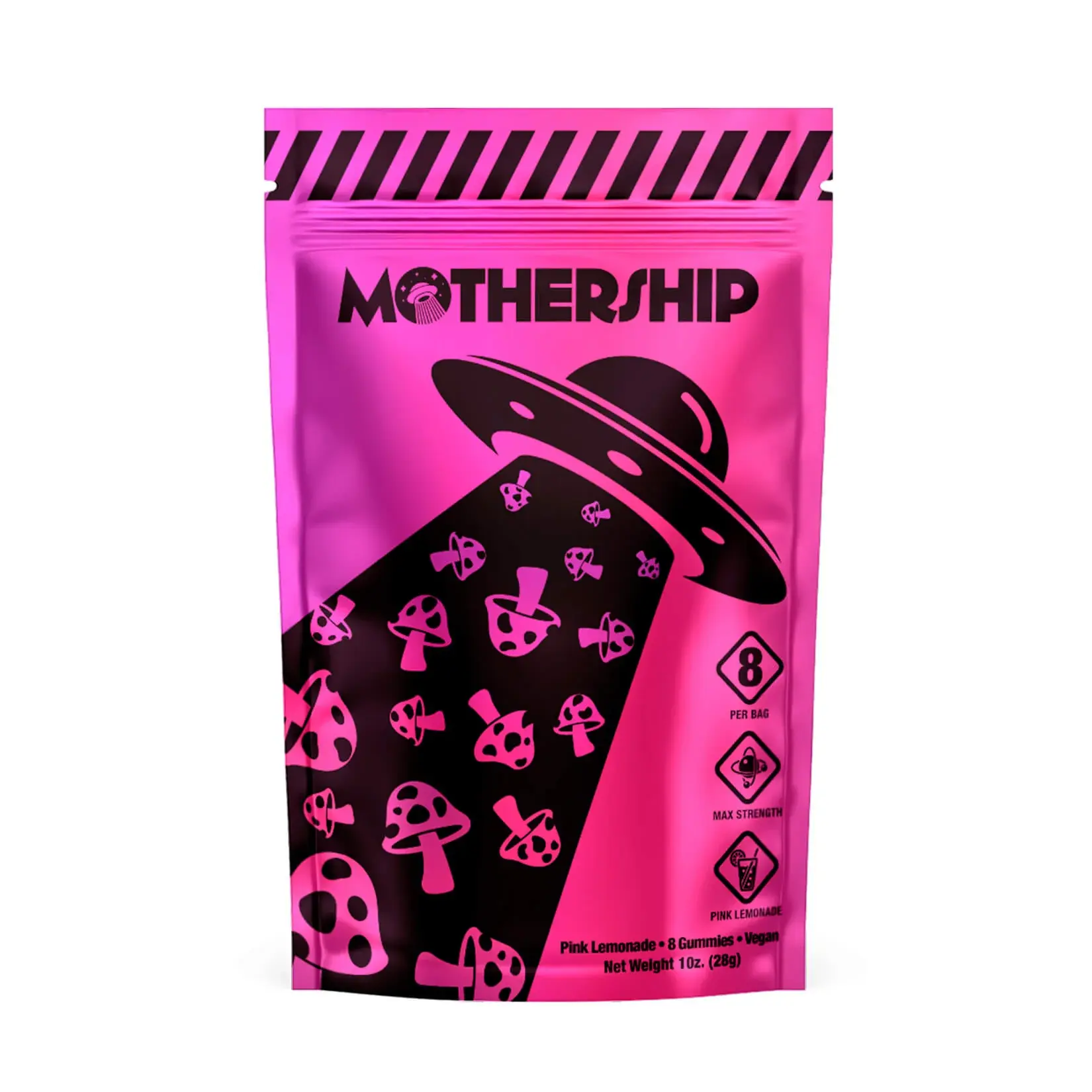 Mothership Extra Strength Mushroom Gummies - Pink Lemonade For Enhanced Energy & Focus