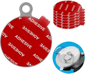 Very High Bond Sticky Adhesive, 6 Pack Dashboard Pad Mounting Disk Adhesive Replacement Kit, Double-Sided Stickers for Suction Cup Dashboard Phone Holder & Windshield Car Mount
