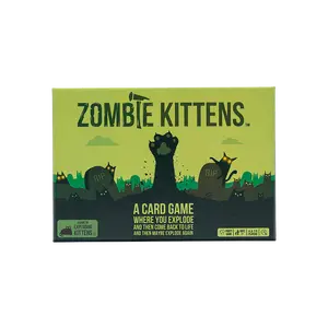 Zombie Kittens by Exploding Kittens - Fun Family Card Games for Adults Teens & Kids for Entertainment, 2-5 Players - Ages 7 and Up - 61 Cards