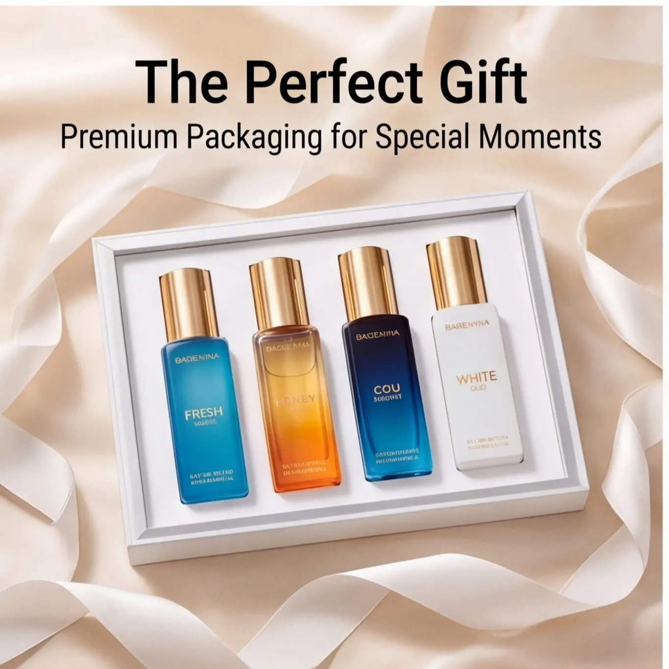Unisex Perfume Set 4x20ml, Fragrance Ensemble Set, Oud Woody Klub Ceo Fragrance, Long Lasting Travel Size Eau De Parfum, Gift Set for Men and Women