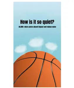 HushBall Size 7 Quiet Indoor Basketball for Smooth Quiet Game Ideal for Practice & Casual Games Indoor Use