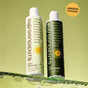 Ingreendients Shampoo + Conditioner Bundle for All Hair Types: Non-Toxic, Vegan, 100% Natural, Color Safe, Paraben & Gluten Free, Silicone & Sulfate Free