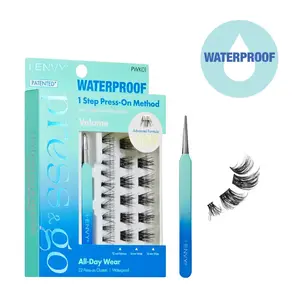 I-ENVY Press & Go Waterproof No Glue Cluster Lash & Applicator Kit - Self-Adhesive, Reusable Eyelashes