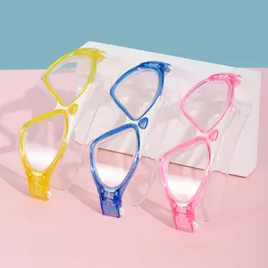 Children's swimming equipment men's and women's personalized printing soft silicone waterproof and anti-fog adjustable high definition swimming goggles swimming cap set