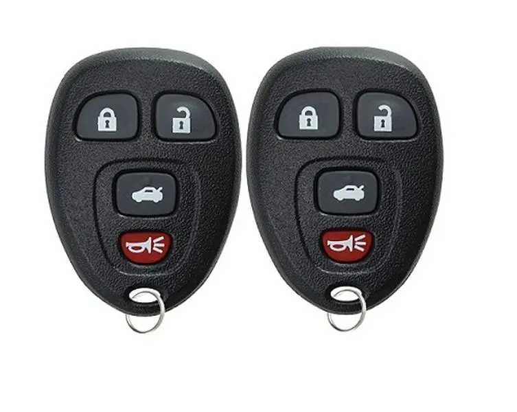 X2 4 Button Keyless Entry Remote Fobs Compatible with GM Vehicles 2007 - 2017 - OUC60270
