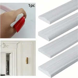 Self Adhesive Decorative Strip, Wall Decoration, 2m/78.74inch Flexible Wall Decoration Molding Strip, Suitable for Multi Surface Installation of Wall Decoration and Ceiling Decoration, Living Room, Modern, Home, Interior, Removable Wall