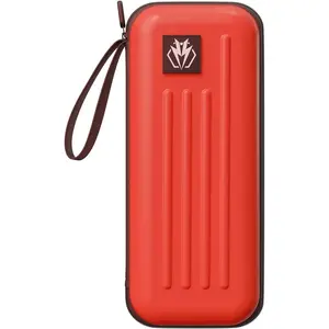 Dart Case Darts Carrying Case Holds 3 Darts and Extra Accessories, Built-In Storage Tubes and Pockets for Flights Tips Shafts (Red)