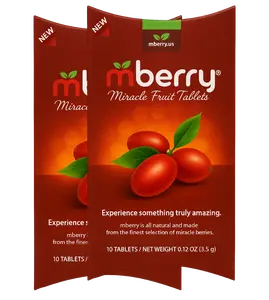 mberry Miracle Fruit Tablet, Turn Sour into Sweet, Organic Miraculin, Natural, Sugar Free, Organic Candy, 20-Count